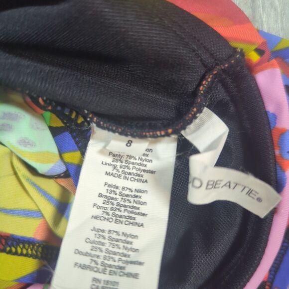 Women's Bleu Rod Beattie Tropical Floral Halter Tankini Skirt & Cover Up Size 8 - Picture 6 of 16